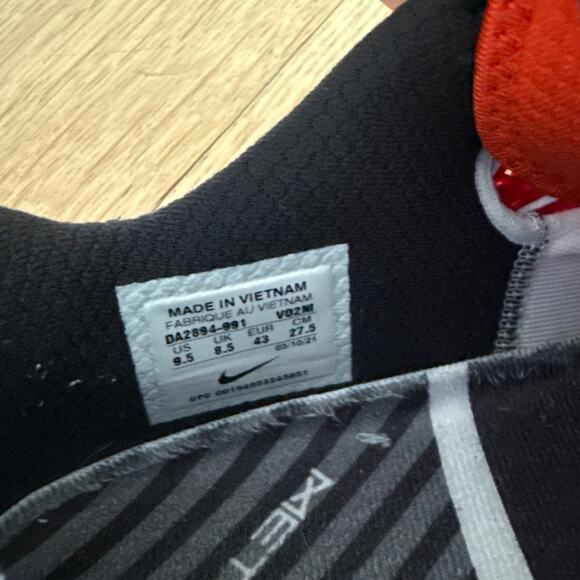 Nike Metcon 6 Trainers Sneakers Size US Mens 9.5 Red Black White - Picture 5 of 6